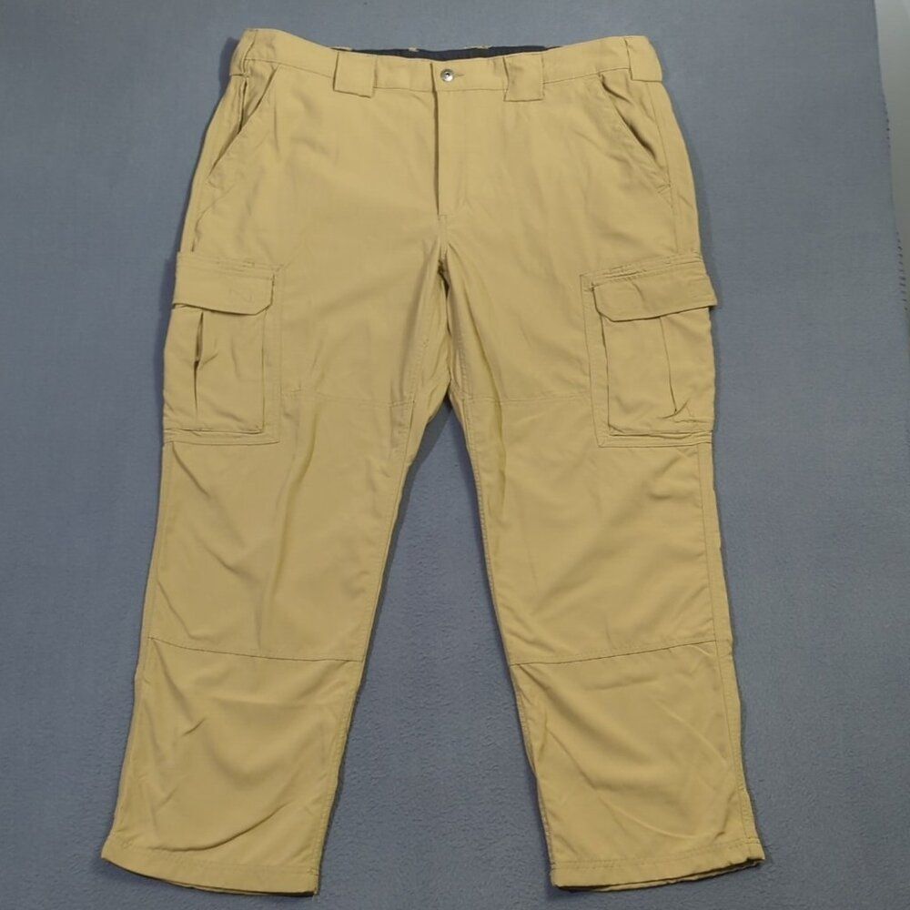 Duluth Pants Men's 2XL Camel Brown Original Dry On The Fly Relaxed Fit Cargo